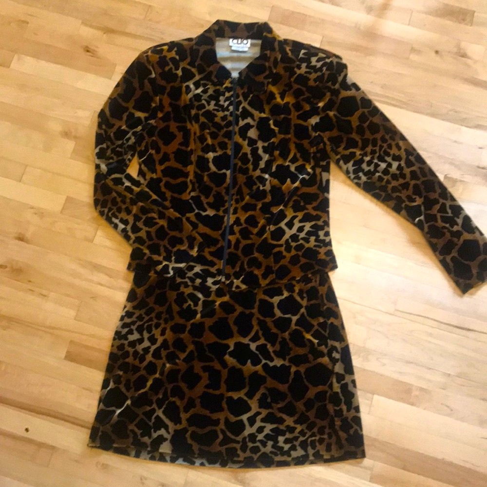 Two Piece Clio Animal Print